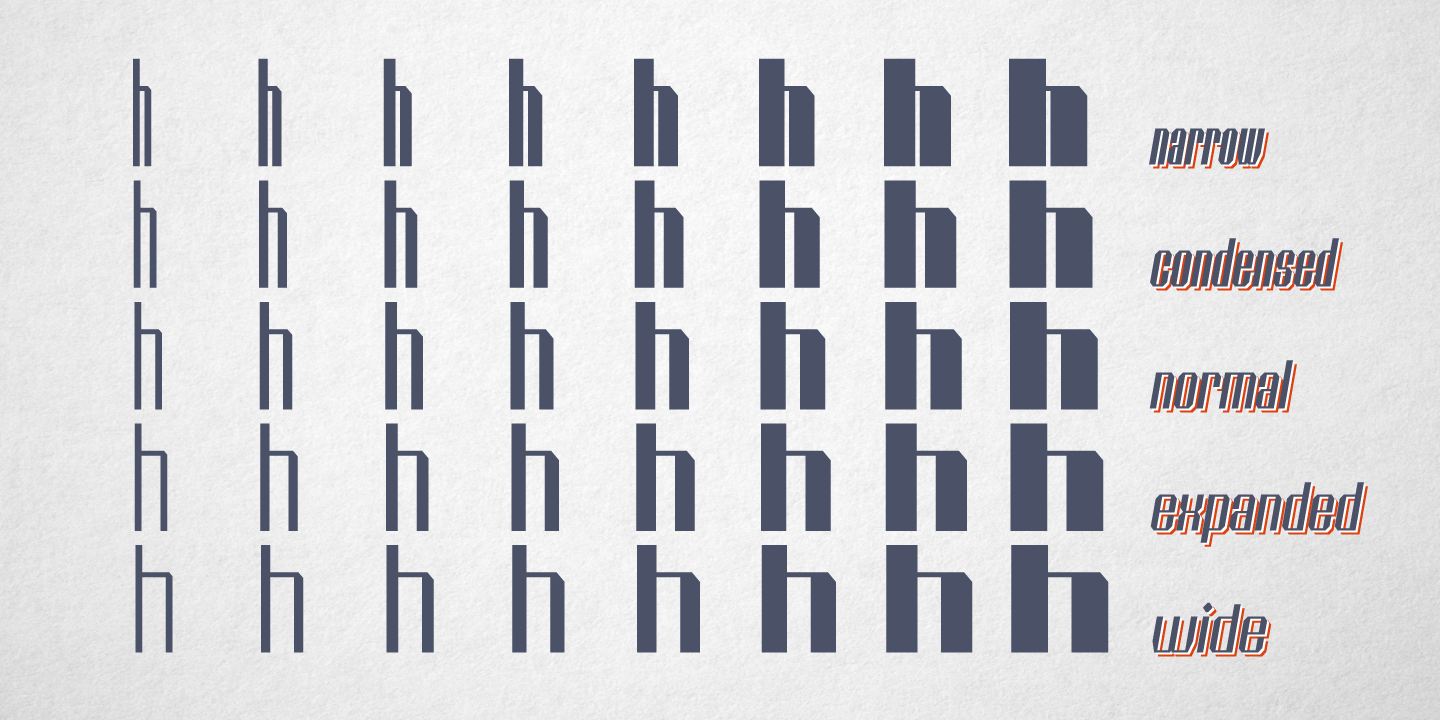 Пример шрифта Shtozer 100 Condensed Oblique